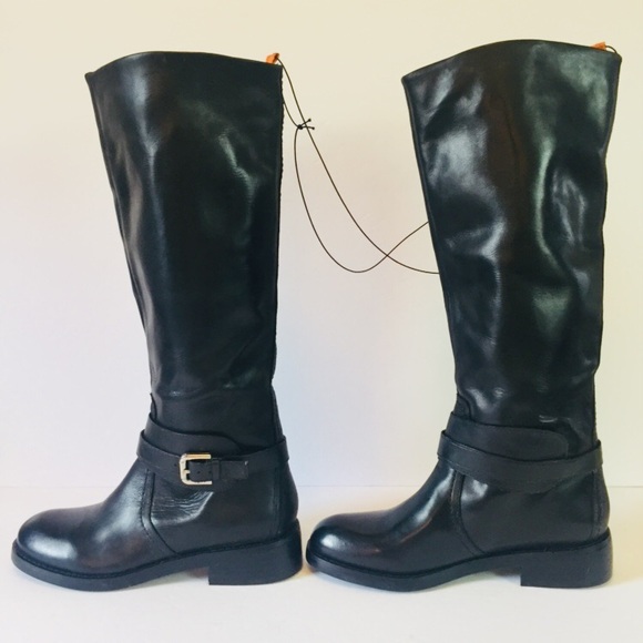 Maxgreat Black Leather Riding Boots New In Box NIB - Picture 4 of 8